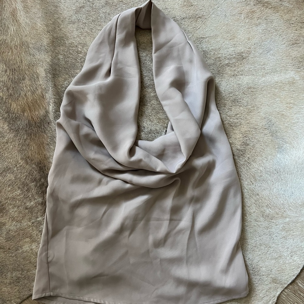 Zara nude halter top size S